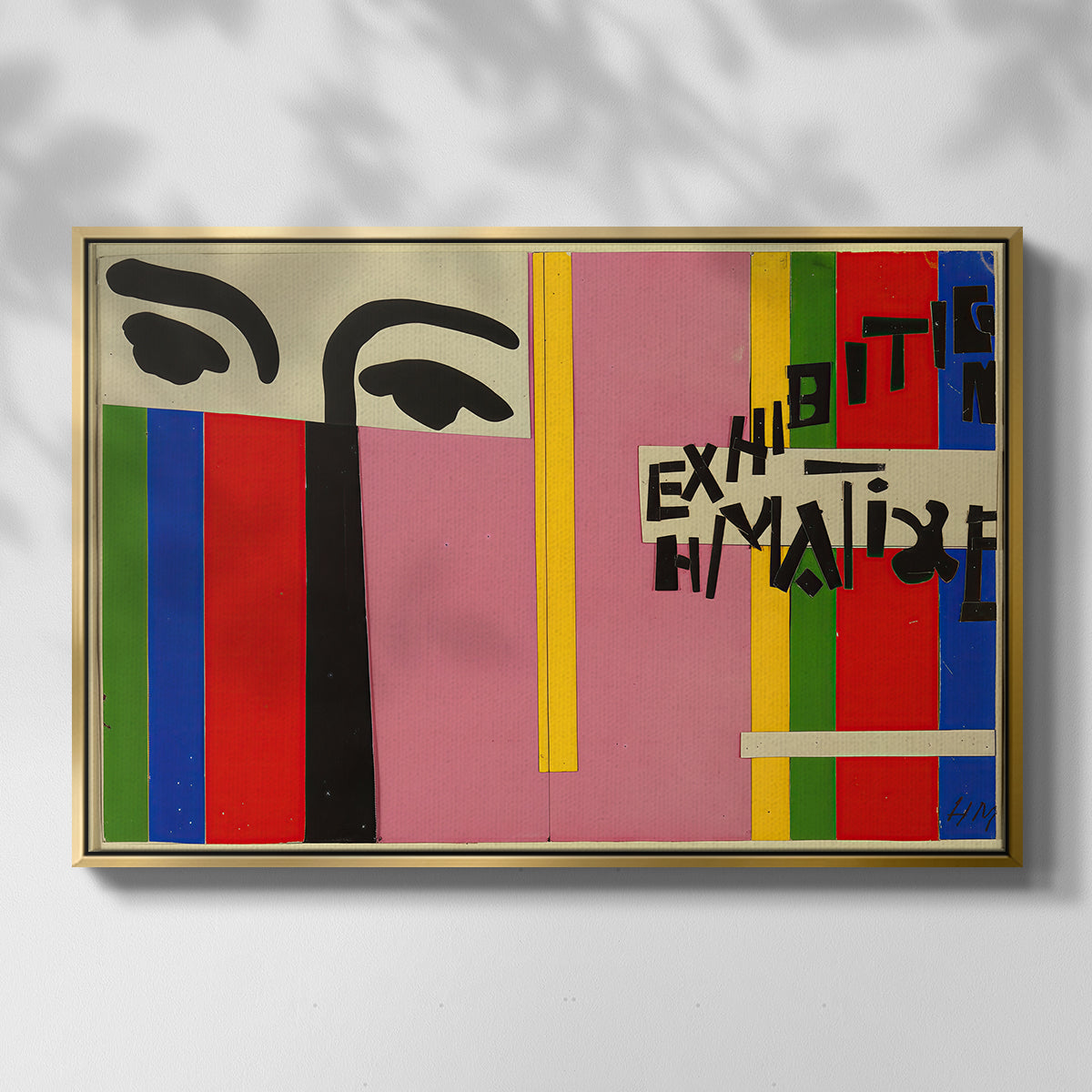 Design for Cover of Exhibition Catalogue, 1951 - Floater Framed Canvas Print