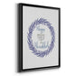 Hanukkah Wreath - Modern Framed Canvas Print