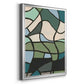 Multicolor Stained Glass II - Modern Framed Canvas Print