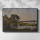 Landscape with a River, 1892 - Floater Framed Canvas Print