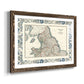 Bordered Map of England & Wales-Premium Framed Print - Ready to Hang