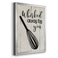 Whisked Away - Modern Framed Canvas Print