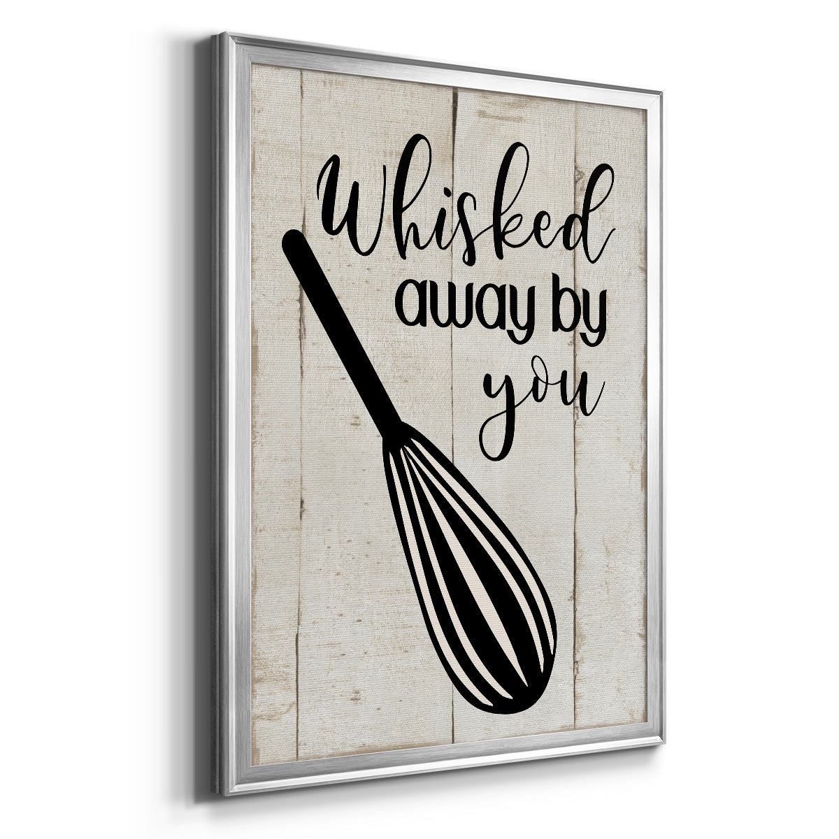 Whisked Away - Modern Framed Canvas Print