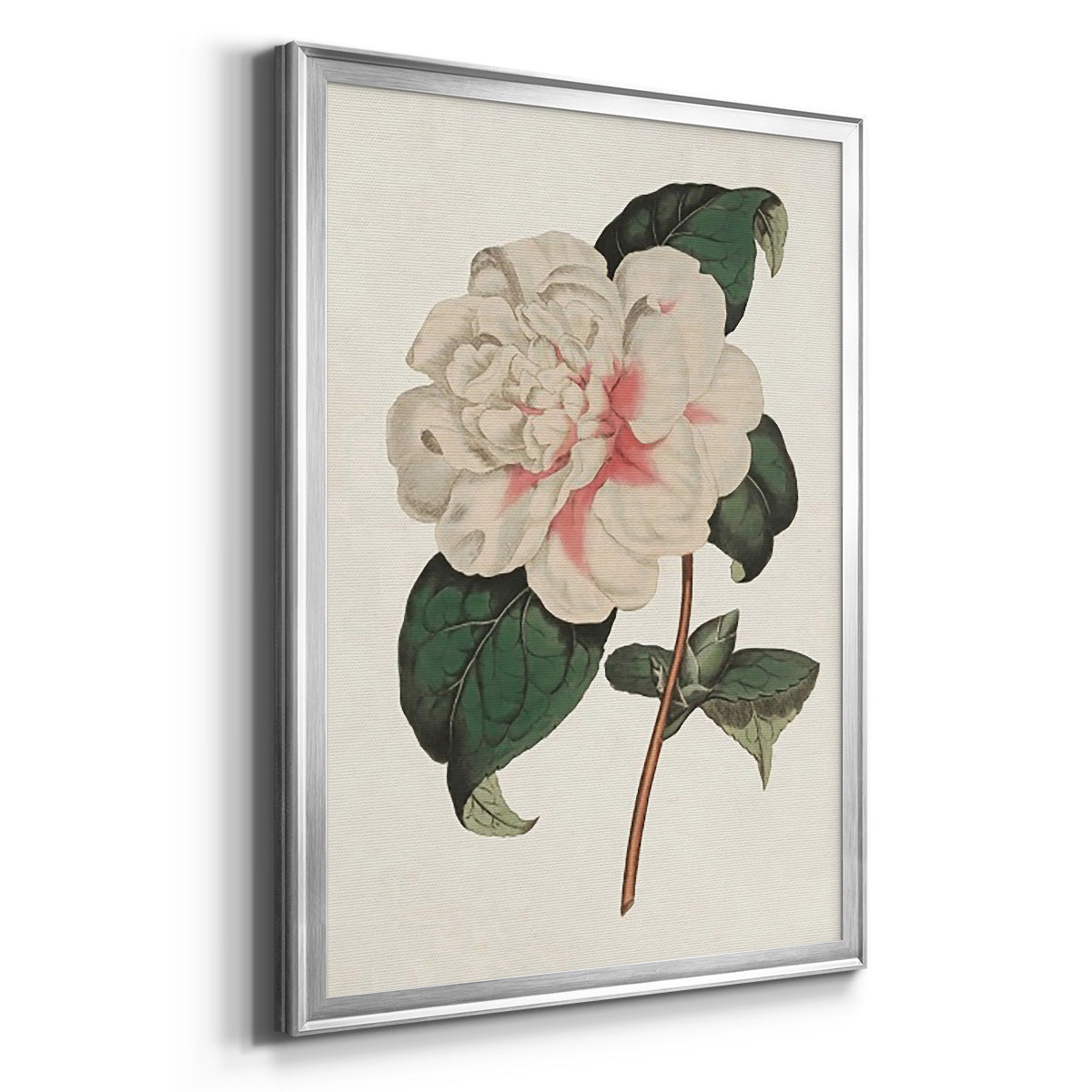 Pink Floral Mix VIII - Modern Framed Canvas Print