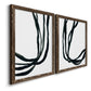 Onyx Ribbon I - Premium Framed Canvas 2 Piece Set - Ready to Hang