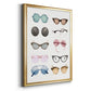 Vintage Glasses II - Modern Framed Canvas Print