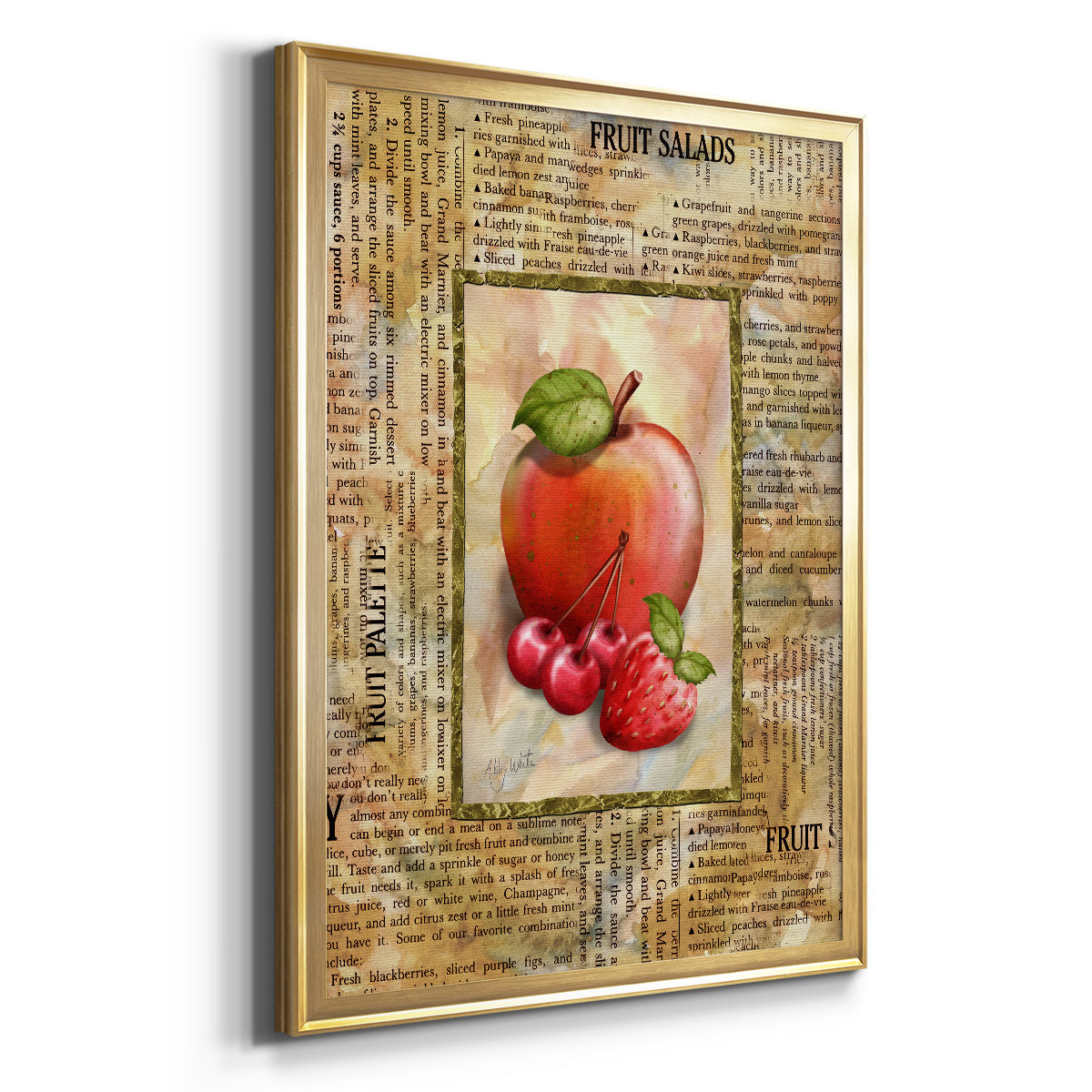 Mixed Fruit I - Modern Framed Canvas Print