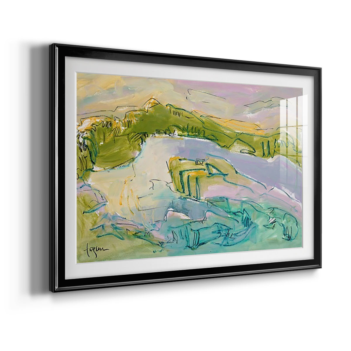 Treasured Island - Modern Framed Art Print