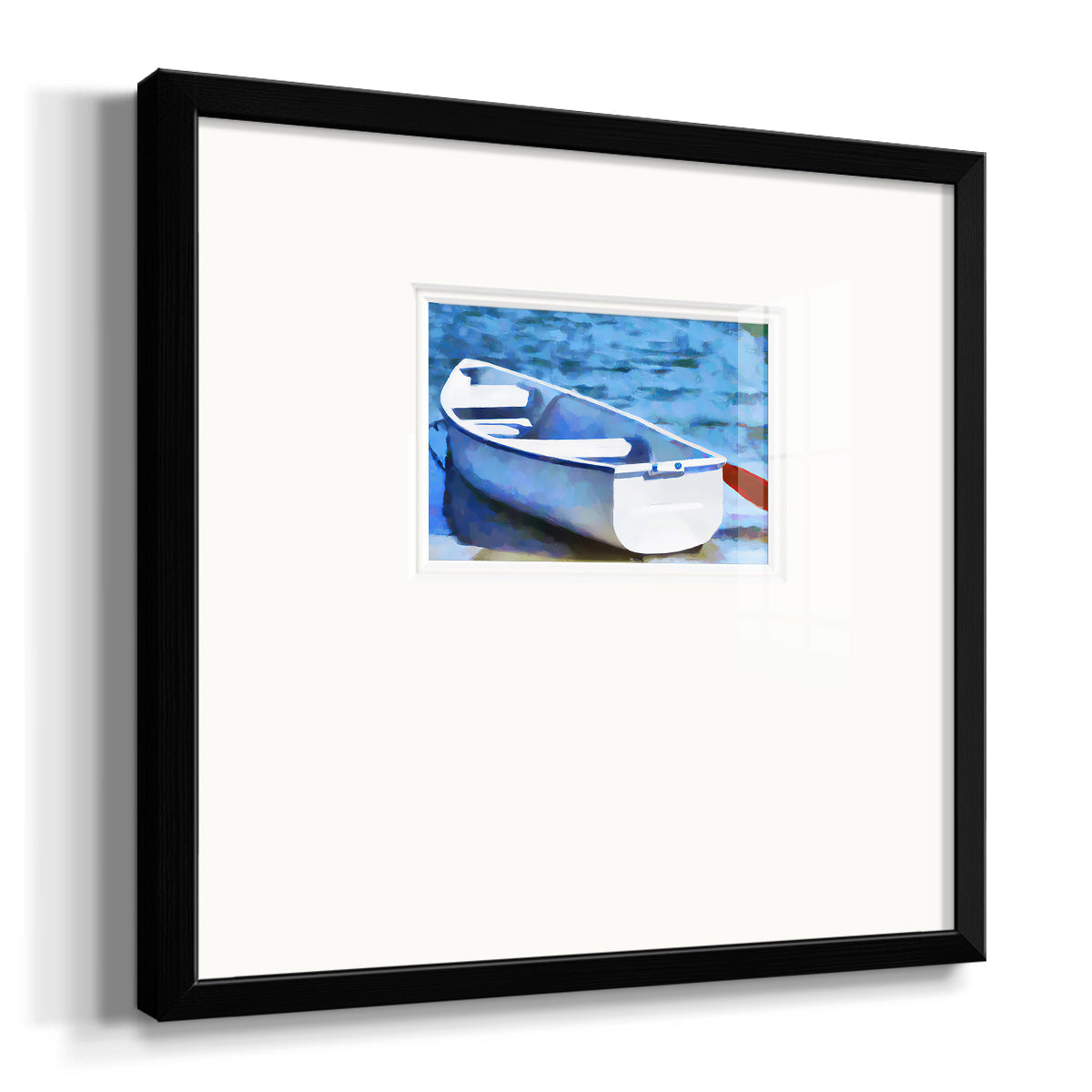 Colorful Rowboat II Premium Framed Print Double Matboard