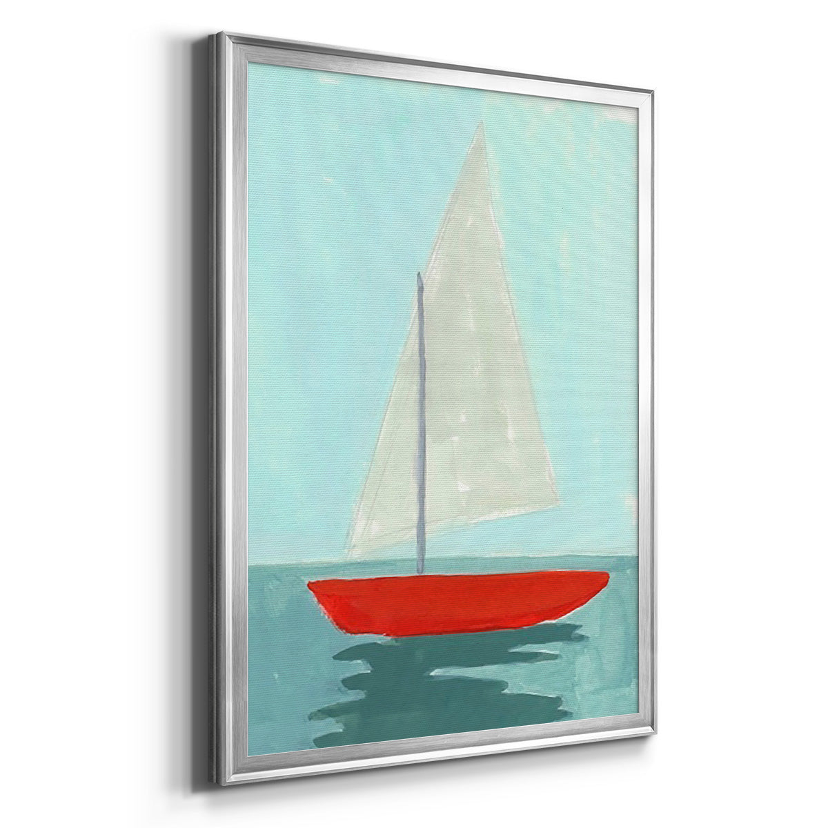 Small Sail II - Modern Framed Canvas Print