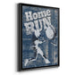 Home Run Hitter - Modern Framed Canvas Print