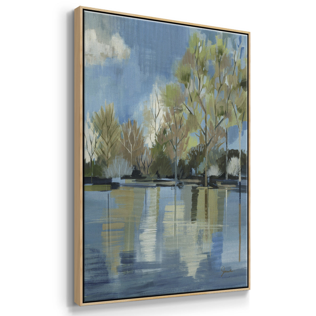 Enchanted Forest I - Framed Premium Gallery Wrapped Canvas L Frame - Ready to Hang