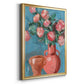 Rosa Blooms I - Modern Framed Canvas Print