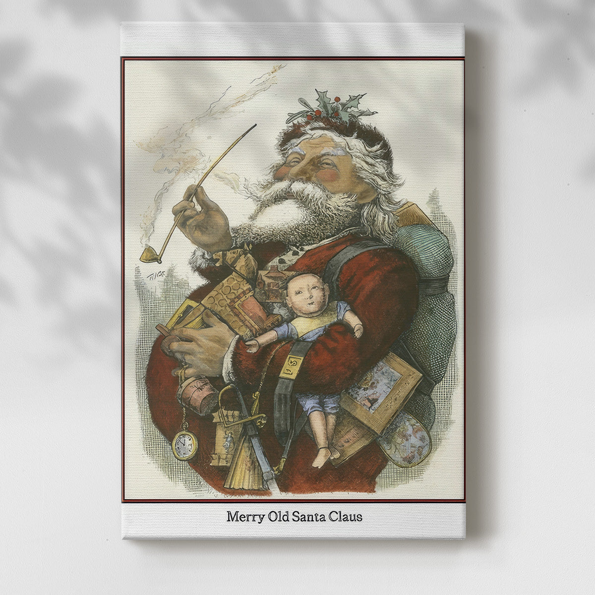 Merry Santa - Gallery Wrapped Canvas