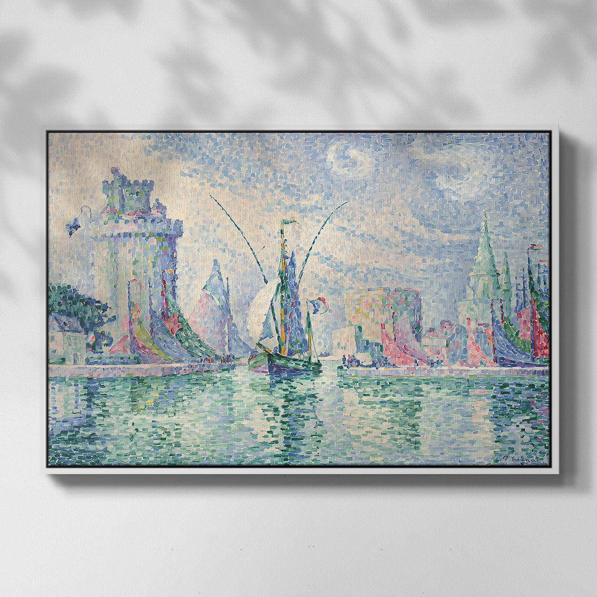 The Green Towers (Les tours vertes, la Rochelle), 1913 - Floater Framed Canvas Print