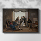 A Group of Danish Artists in Rome, 1837 - Floater Framed Canvas Print