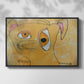Cubist Dog with Stars (Student Art) - Floater Framed Canvas Print
