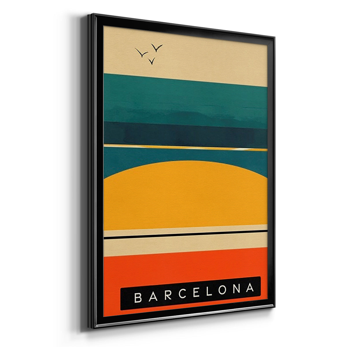 Summer Abroad II - Modern Framed Canvas Print