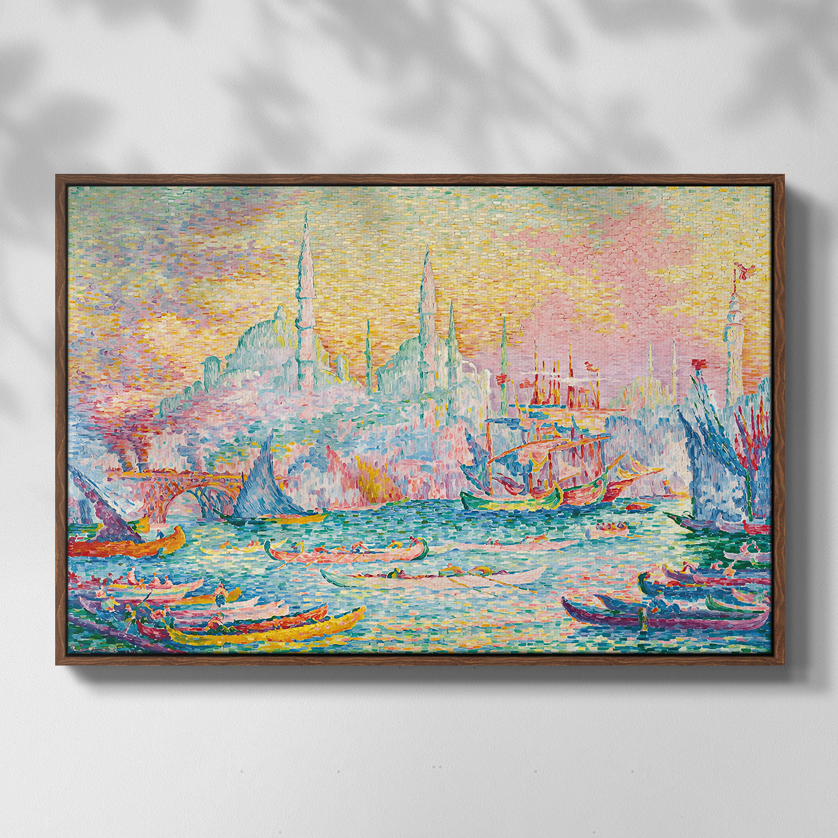 The Golden Horn, Constantinople, 1907 - Floater Framed Canvas Print