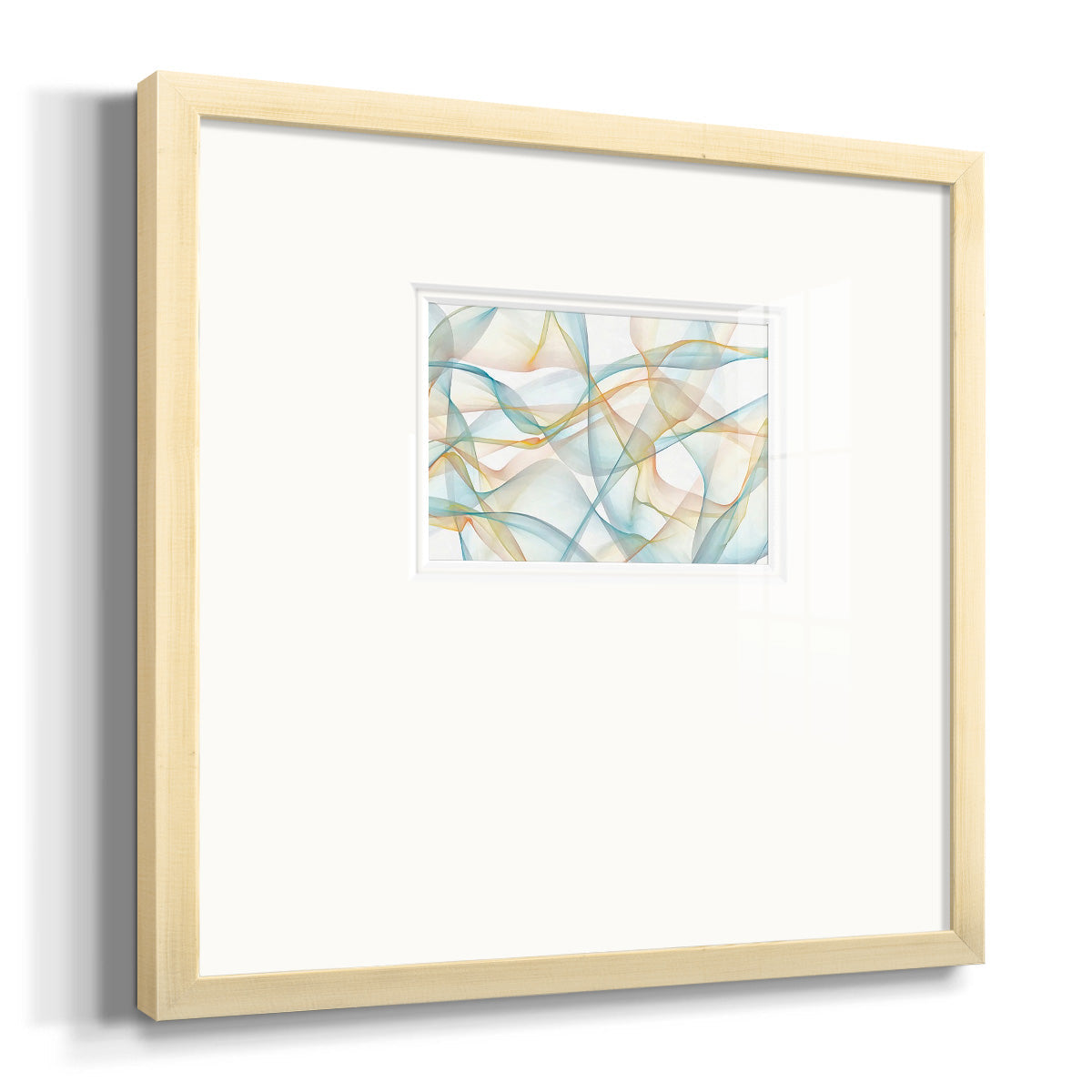 Curves and Waves VI Premium Framed Print Double Matboard