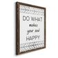 Your Soul Happy - Premium Canvas Framed in Barnwood - Ready to Hang