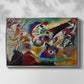 Fragment 2 for Composition VII, 1913 - Floater Framed Canvas Print