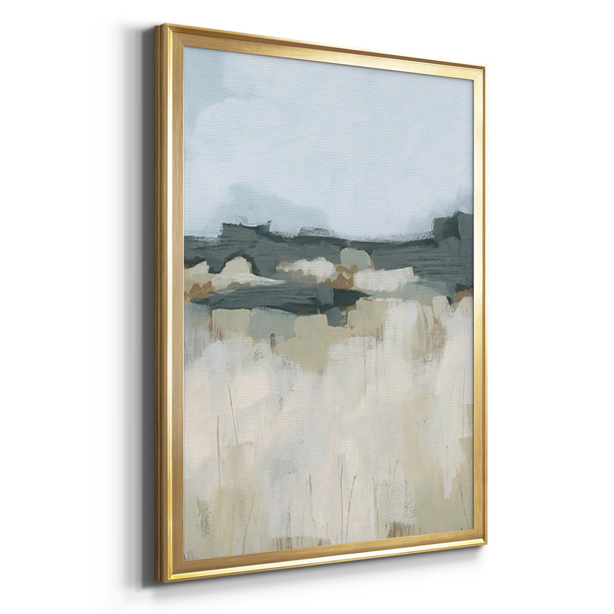 Brushstroke Badlands I - Modern Framed Canvas Print