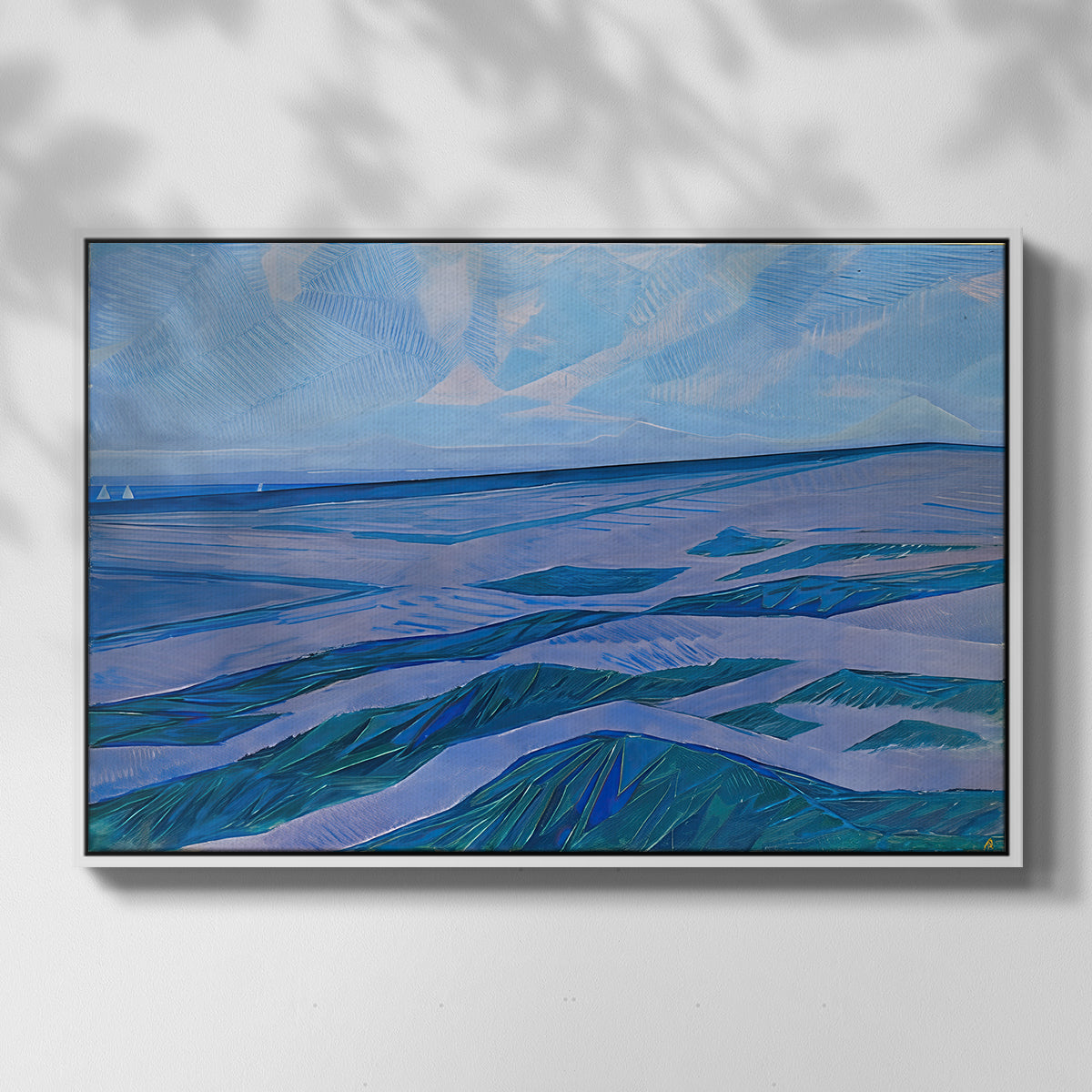 Dune Landscape, 1911 - Floater Framed Canvas Print