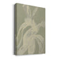 White Ribbon on Celadon I Premium Gallery Wrapped Canvas - Ready to Hang