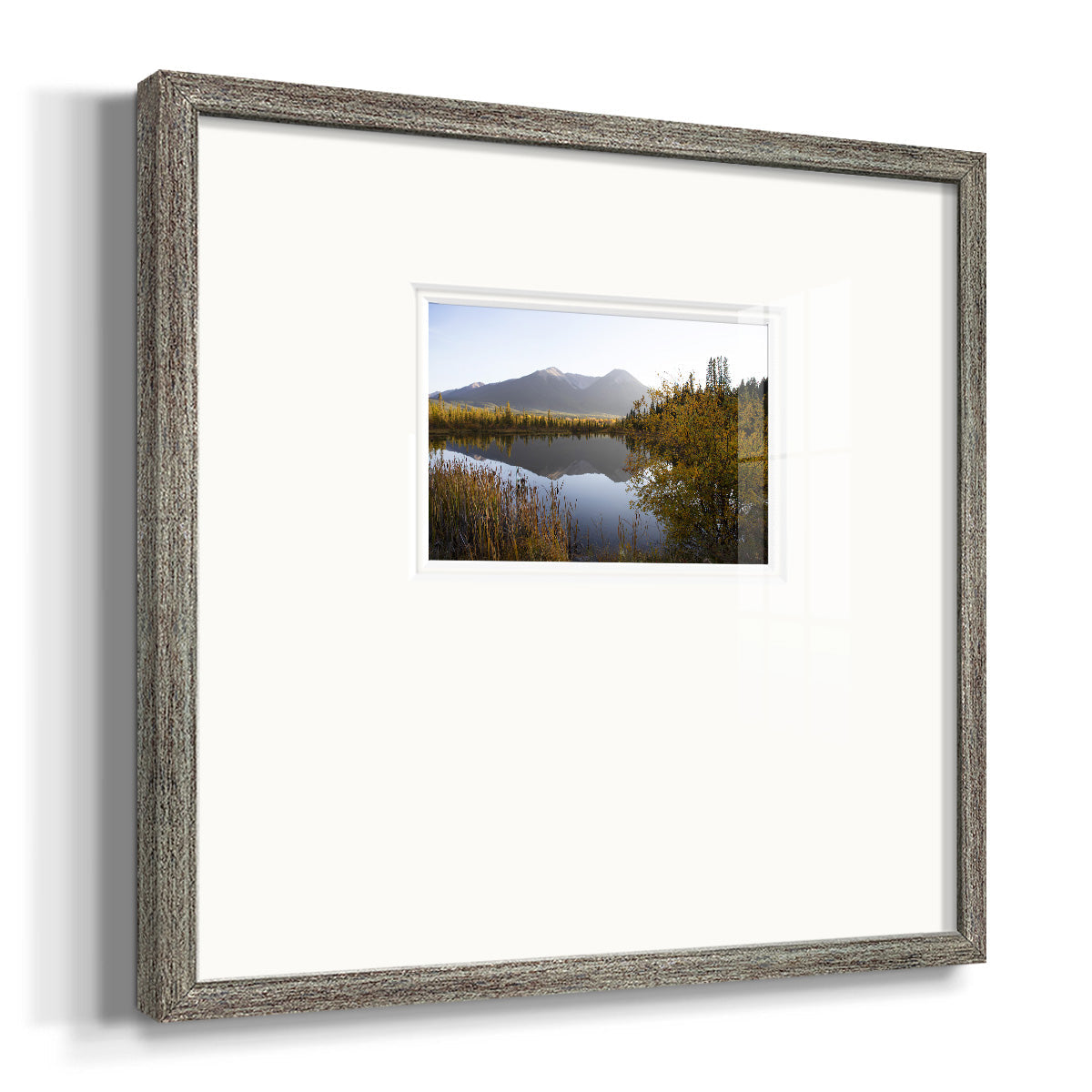 Low Light on Vermillion Premium Framed Print Double Matboard