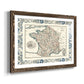 Bordered Map of France-Premium Framed Print - Ready to Hang