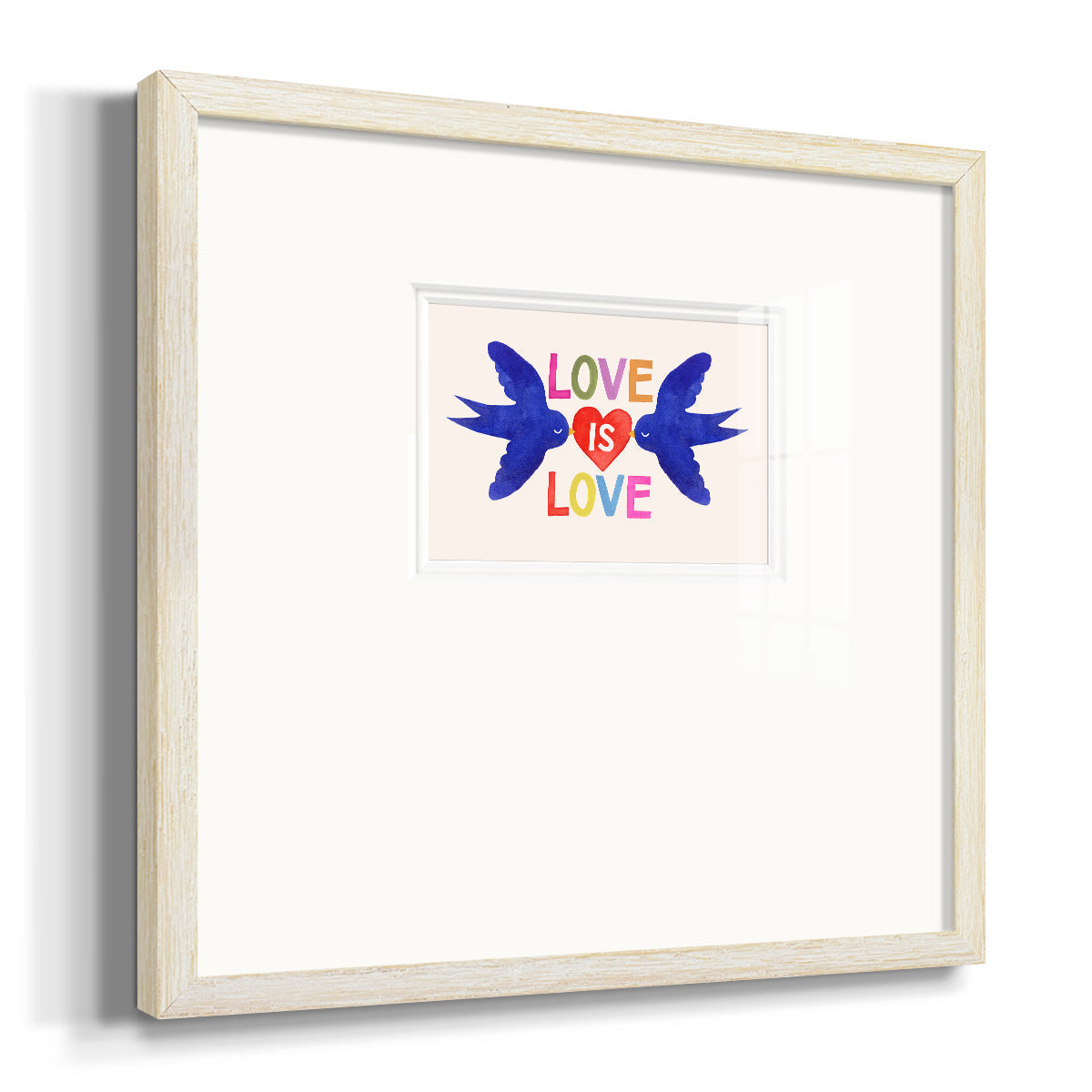 Love Loudly Collection A - Double Matboard Framed Print