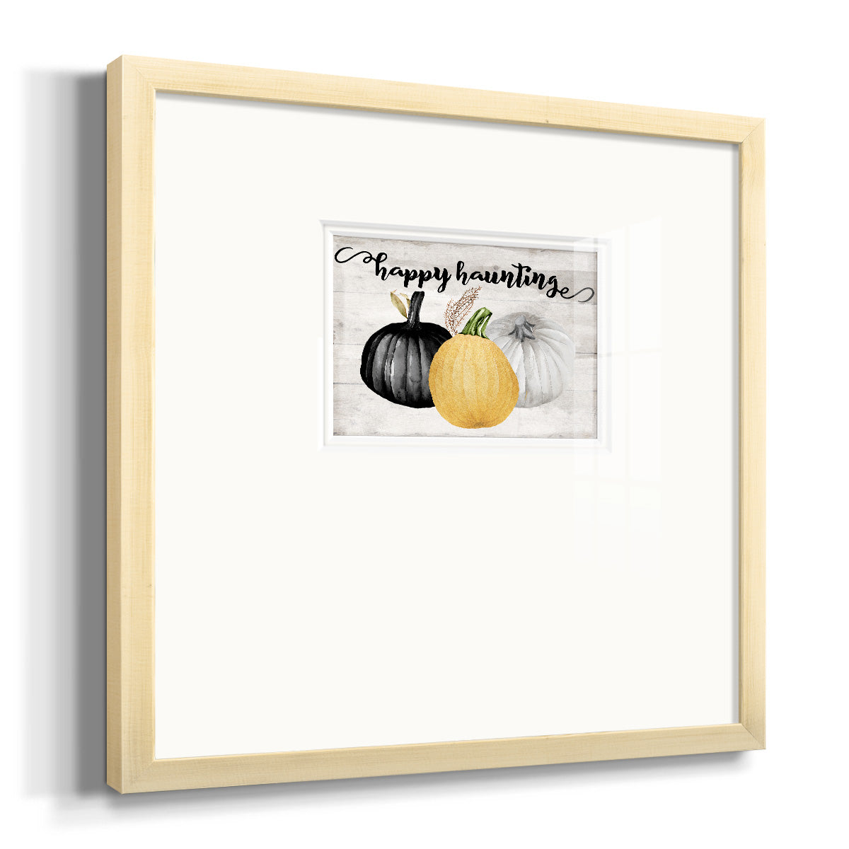 Happy Haunting Premium Framed Print Double Matboard