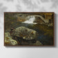 By the Mill Pond (En Mølledam), 1850 - Floater Framed Canvas Print