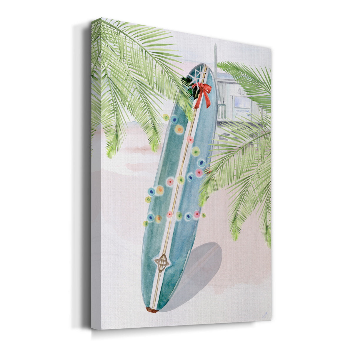 So Cali Christmas Collection B Premium Gallery Wrapped Canvas - Ready to Hang