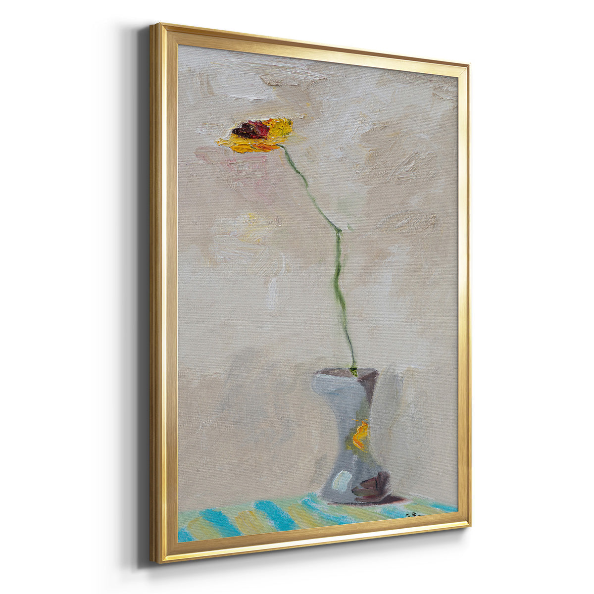 Single & Ready to Mingle - Modern Framed Canvas Print