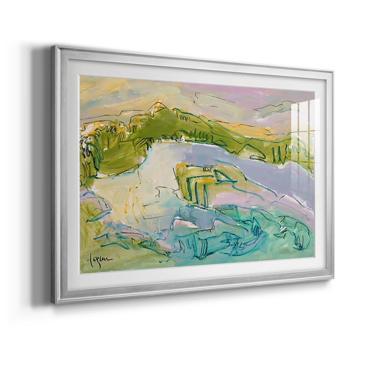 Treasured Island - Modern Framed Art Print