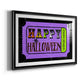 Happy Halloween Ticket - Modern Framed Art Print