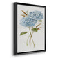 Petite Blue Hydrangea I - Modern Framed Canvas Print
