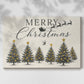 Frostlit Wreath of Pines - Canvas Art Print