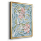 Faded Camellias I - Modern Framed Canvas Print