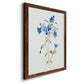 Blue Blossom Botanical II - Premium Canvas Framed in Barnwood - Ready to Hang