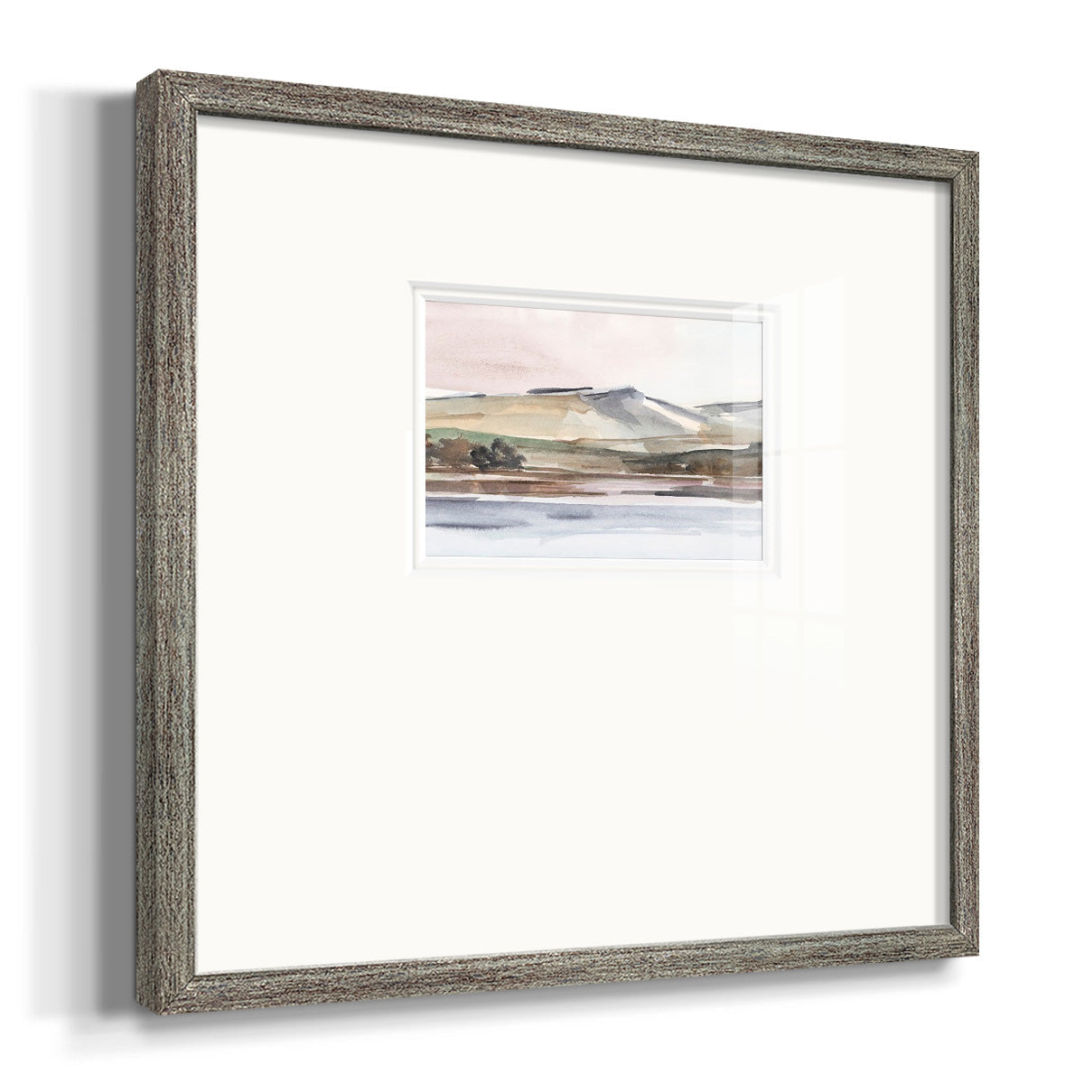 Autumn Mountain Valley I Premium Framed Print Double Matboard