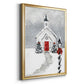 Soft Silent Night - Modern Framed Canvas Print