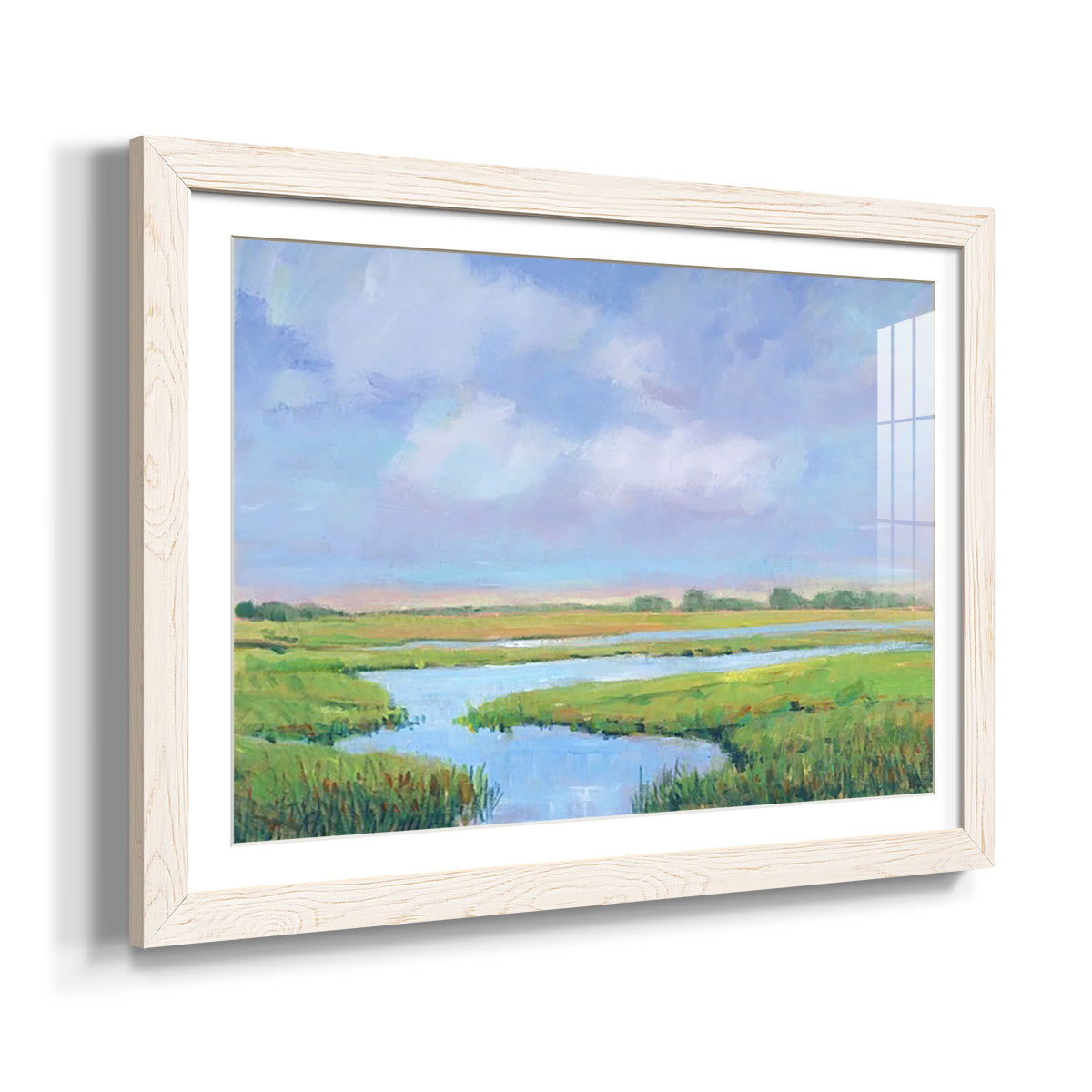 Summer Marsh II - Barnwood Framed Art Print
