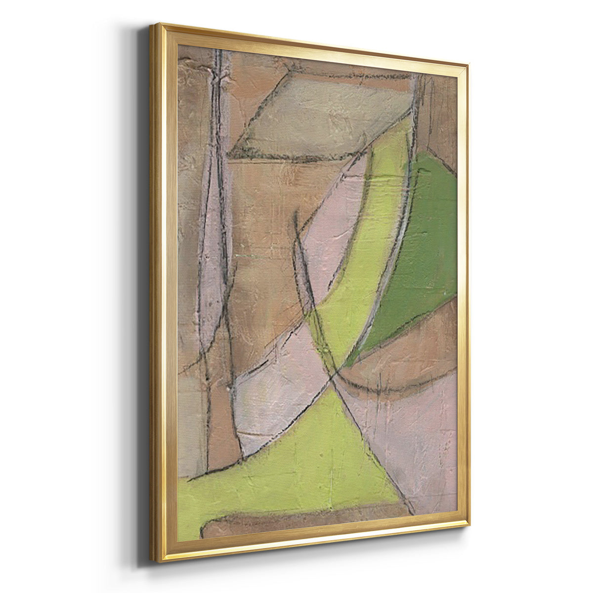 Many Layers II - Modern Framed Canvas Print