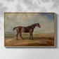 Dr. Syntax, a Bay Racehorse, Standing in a Coastal Landscape, an Estuary Beyond, c. 1820 - Floater Framed Canvas Print