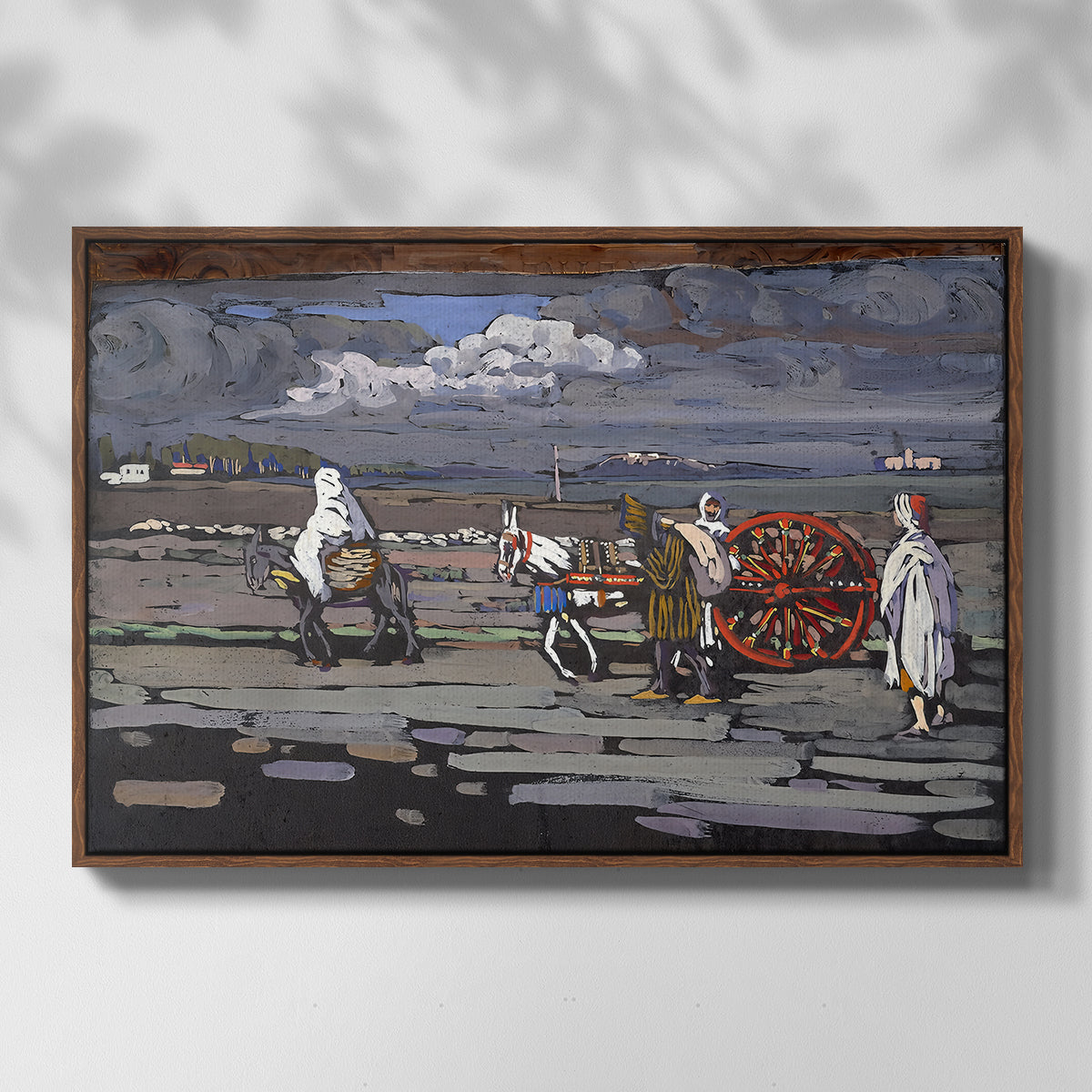 Country Road (Landstrasse), 1905 - Floater Framed Canvas Print