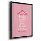 Beauty in Pink - Modern Framed Canvas Print