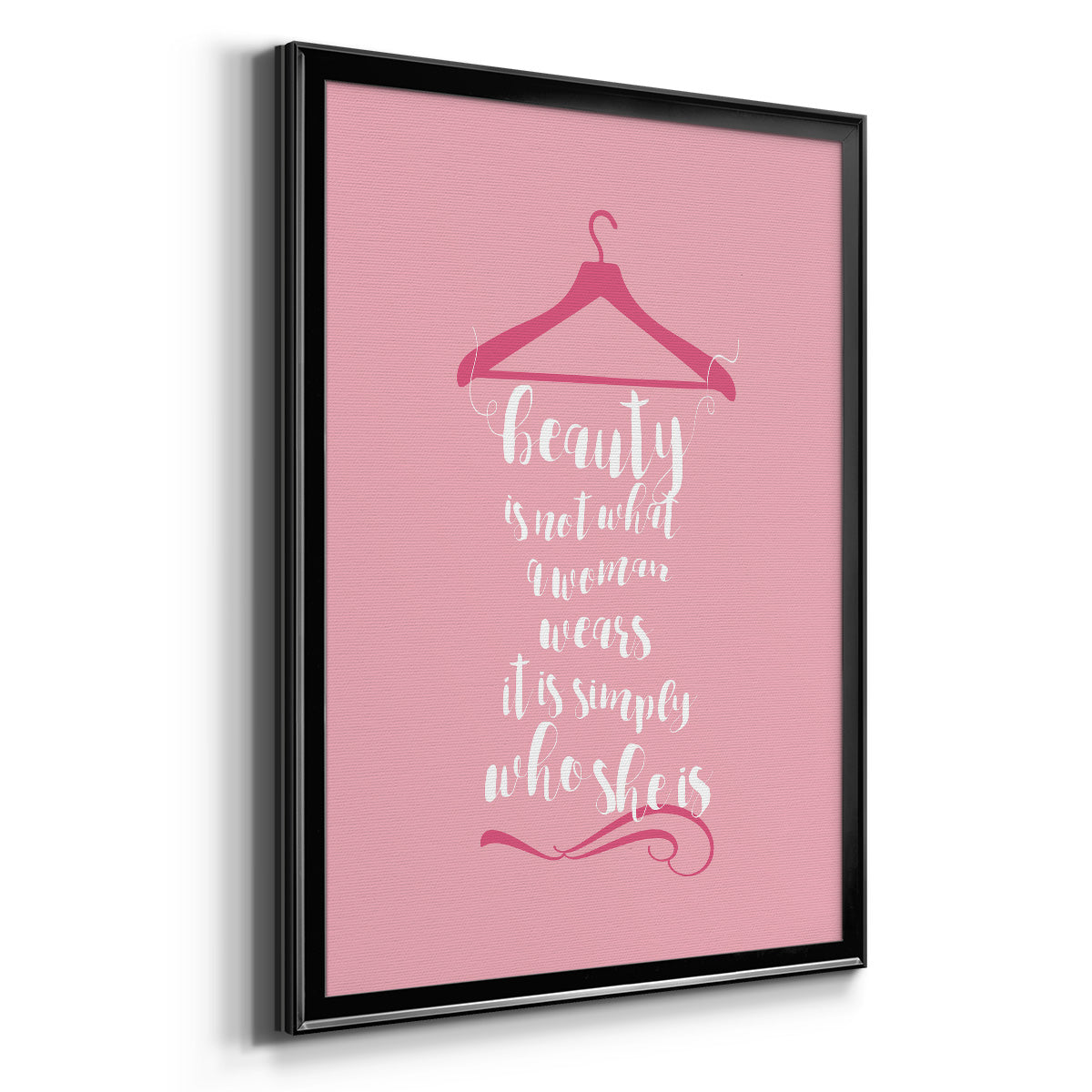 Beauty in Pink - Modern Framed Canvas Print